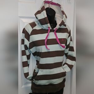 Joules striped hooded jacket